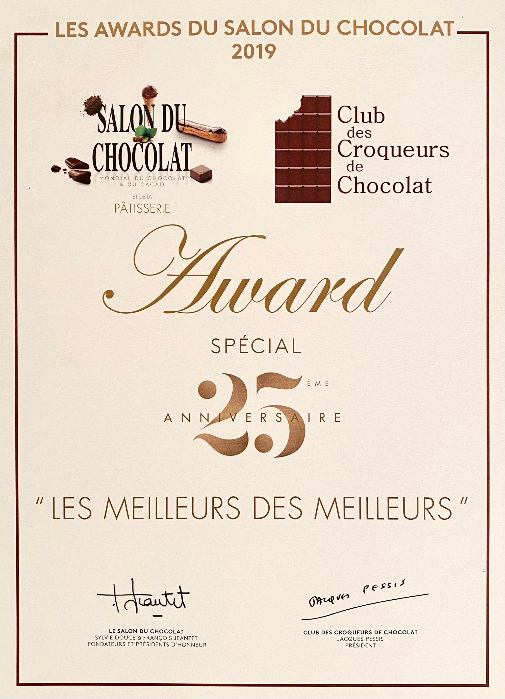 Salon du Chocolat 2019 - Encuentro parmi les 25 "Meilleurs des Meilleurs" chocolatiers